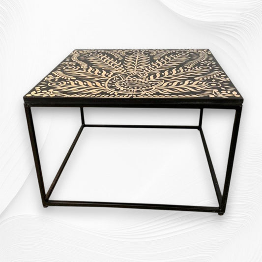 Lucienne Bone Inlay Coffee Table Black