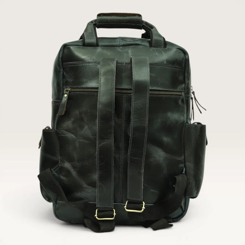 Michael Genuine Leather Backpack Unisex Multifunctional
