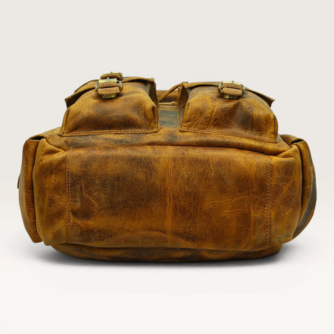 Michael Genuine Leather Backpack Unisex Multifunctional