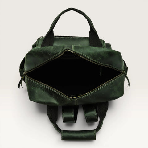 Michael Genuine Leather Backpack Unisex Multifunctional