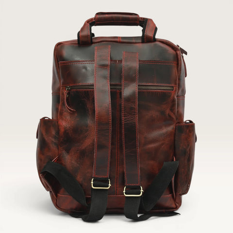 Michael Genuine Leather Backpack Unisex Multifunctional