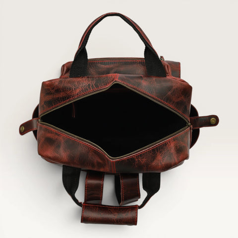 Michael Genuine Leather Backpack Unisex Multifunctional