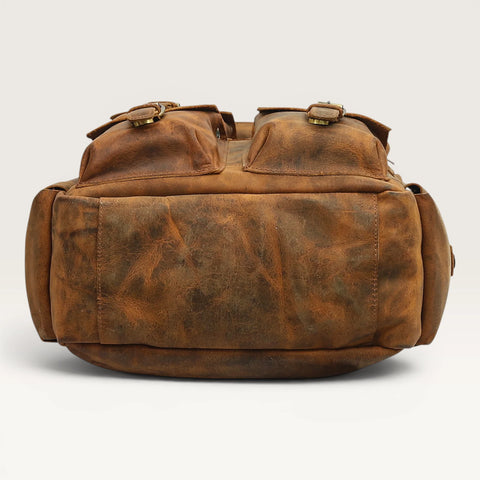 Michael Genuine Leather Backpack Unisex Multifunctional