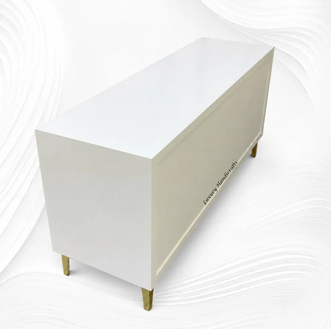 Perla Mother of Pearl Inlay Buffet White
