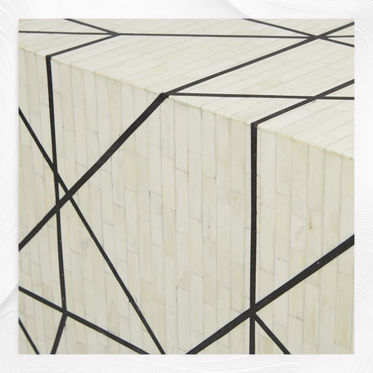 Nola Full Bone Inlay Side Table