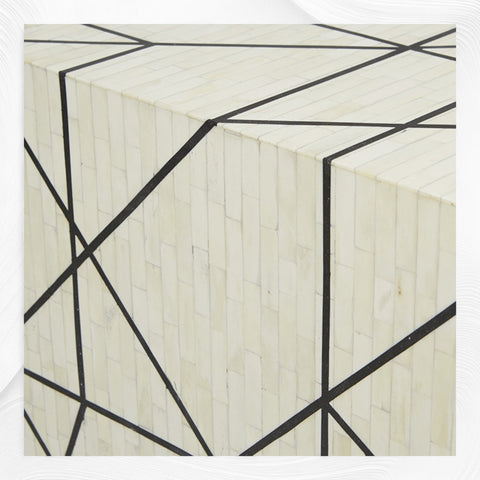 Nola Full Bone Inlay Side Table