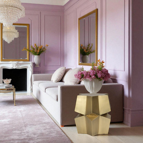 Star Brass Side Table