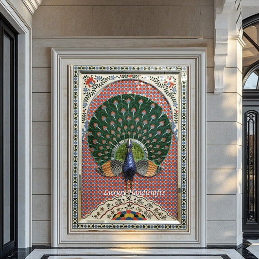 Peacock Thikri Wall Panel