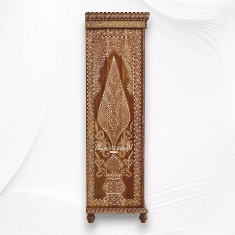 Phoebe Teakwood Bone Inlay Armoire