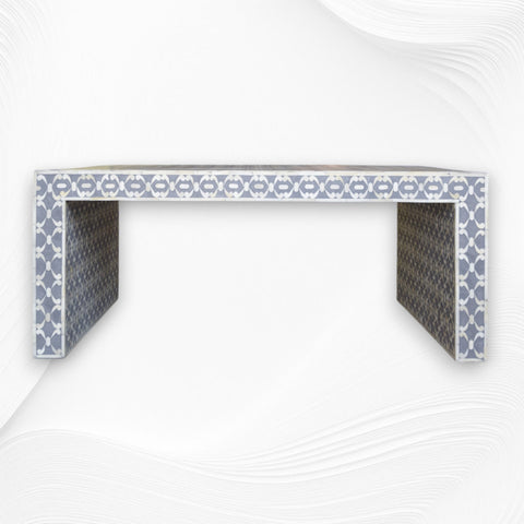 Quote Bone Inlay Center Table Grey