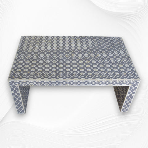 Quote Bone Inlay Center Table Grey