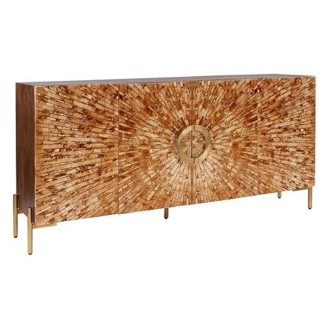 Luxury Bone Inlay Sideboard for Living Room