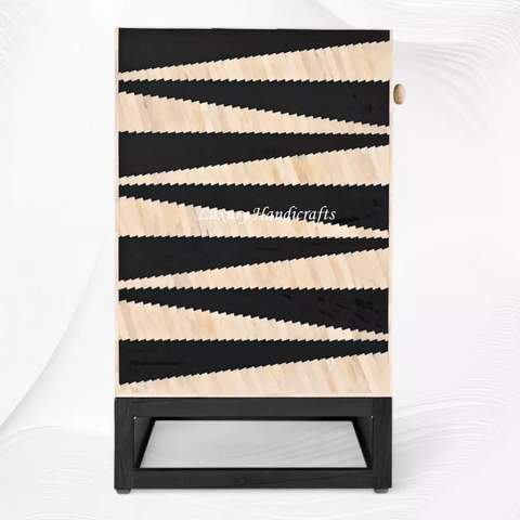Saga Bone Inlay Sideboard Black