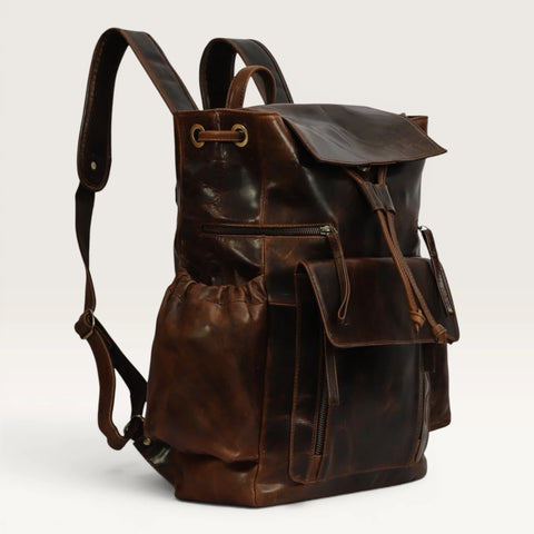 Sakura Top Grain Leather Backpack