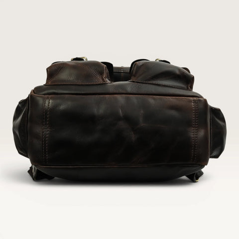 Solidus Genuine Leather Crunch Leather Backpack