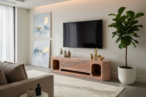 Sthanik Marble TV Unit