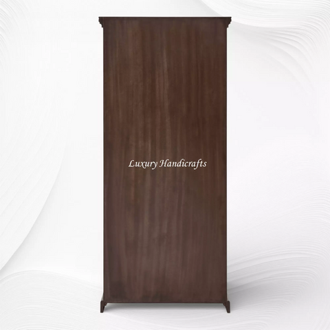 Teakwood Bone Inlay Bookshelf Walnut