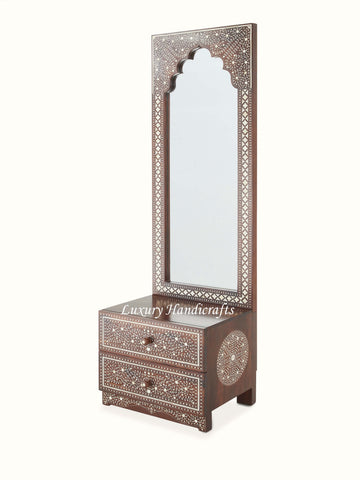 Teakwood Bone Inlay Dressing Table