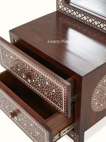 Teakwood Bone Inlay Dressing Table