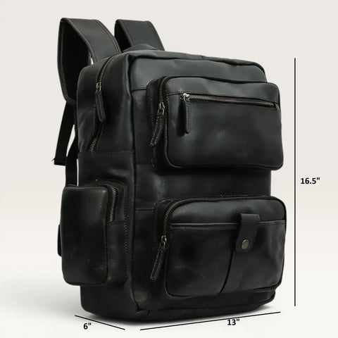 Tino Classic Leather Travel Backpack