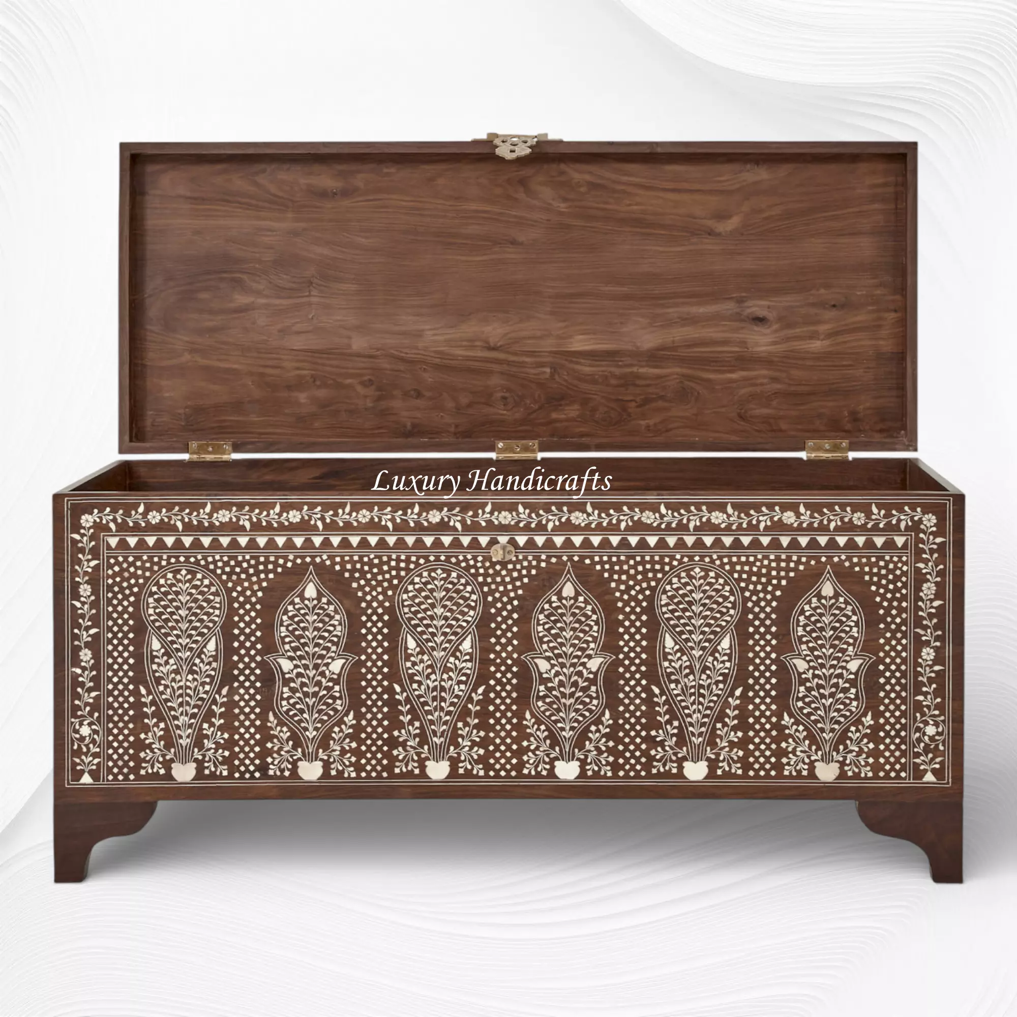 Handcrafted Bone Inlay Furniture 