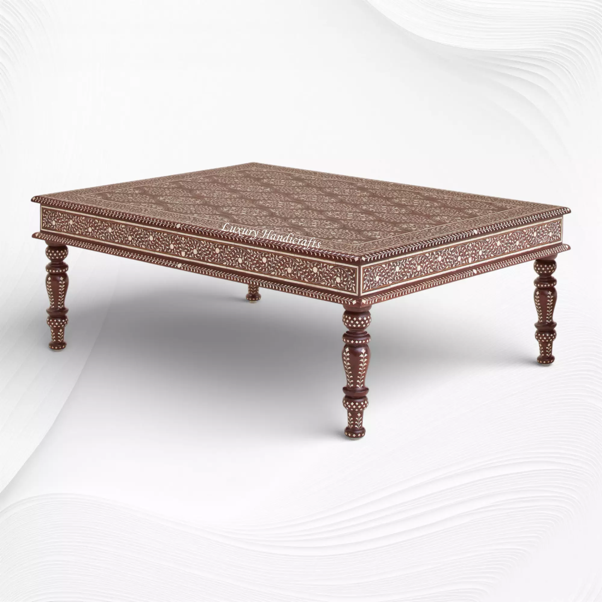 Luxury Bone Inlay Coffee Table
