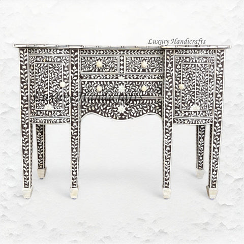Bone Inlay Victorian Buffet Brown 6