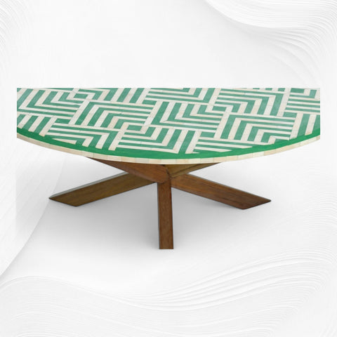 Vik Bone Inlay Coffee Table Green