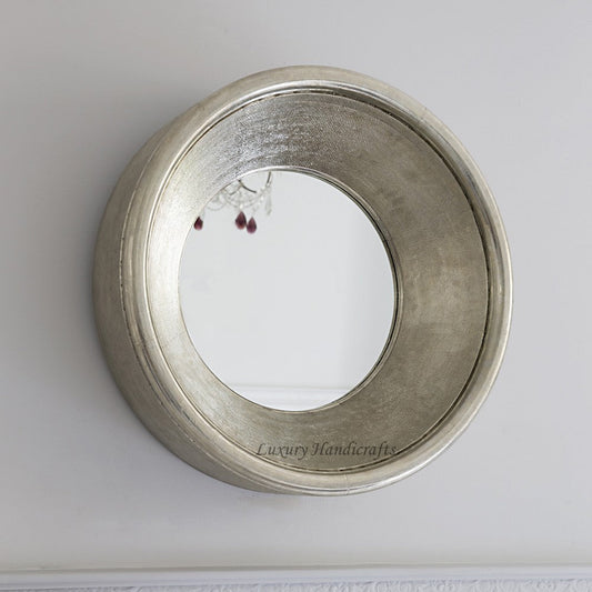 Vortex White Metal Mirror