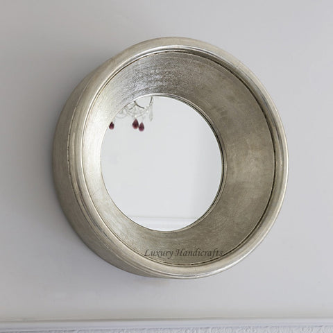 Vortex White Metal Mirror