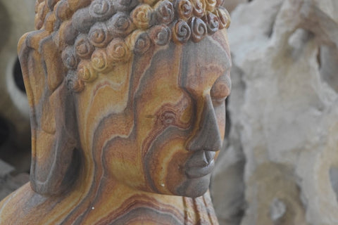Meditating Buddha Rainbow Sand Stone