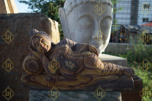 Sleeping Buddha In Rainbow Stone