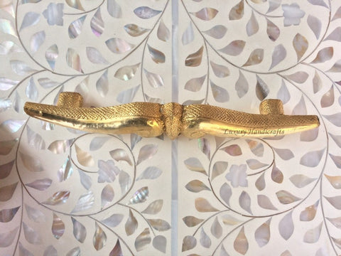 Brass Mustache Knobs Set Of 2