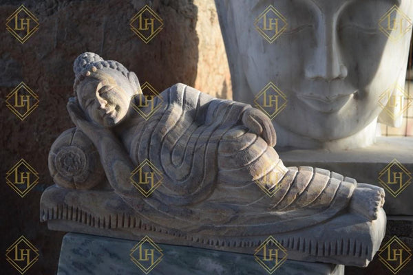 Sleeping Buddha In Rainbow Stone