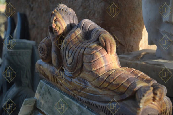 Sleeping Buddha In Rainbow Stone