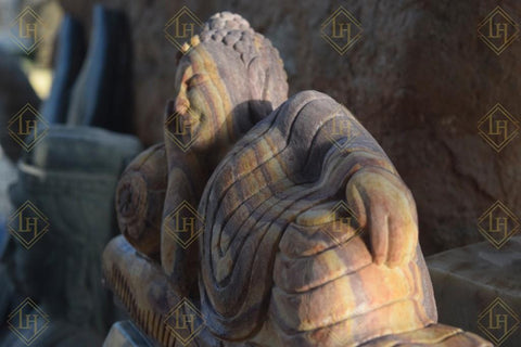 Sleeping Buddha In Rainbow Stone