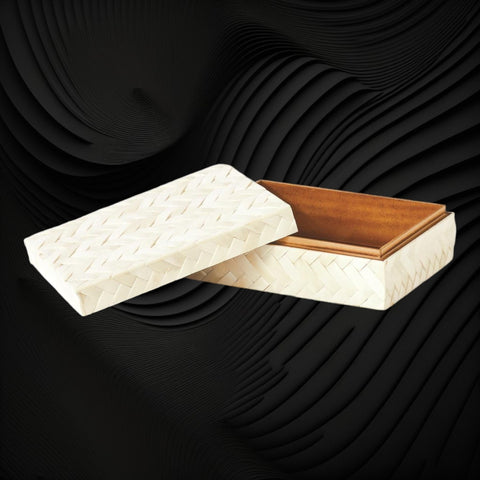 Anna Herringbone Inlay Box Set of 2