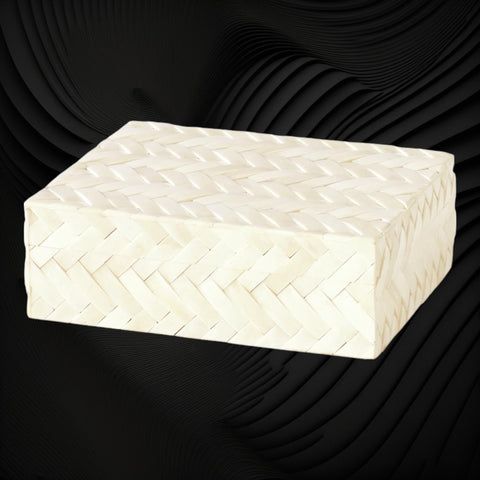 Anna Herringbone Inlay Box Small