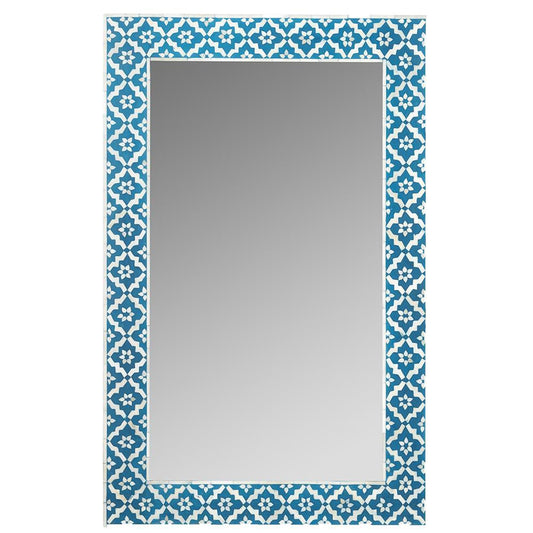 Blue Bone Inlay Arctic Mirror
