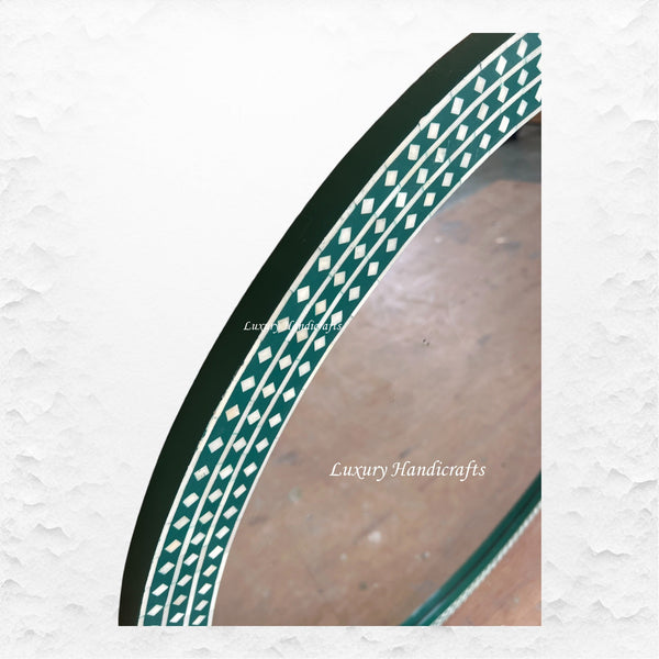 Bone Inlay Devina Mirror Dark Green