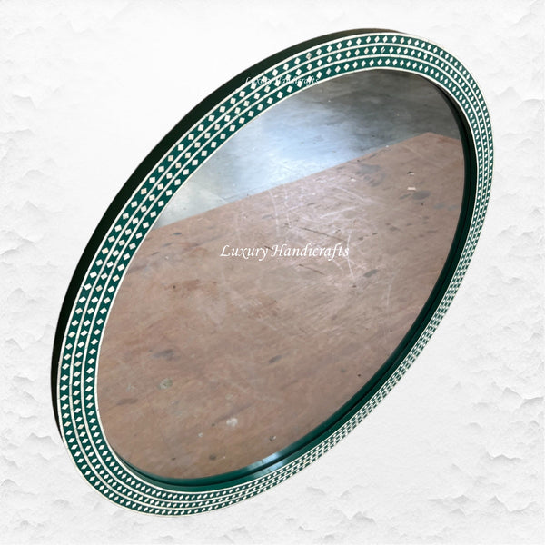 Bone Inlay Devina Mirror Dark Green