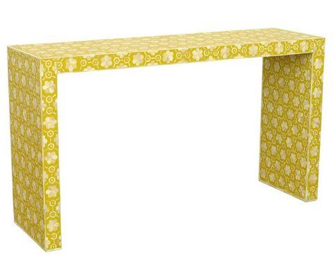 Bone Console Flower Design Yellow