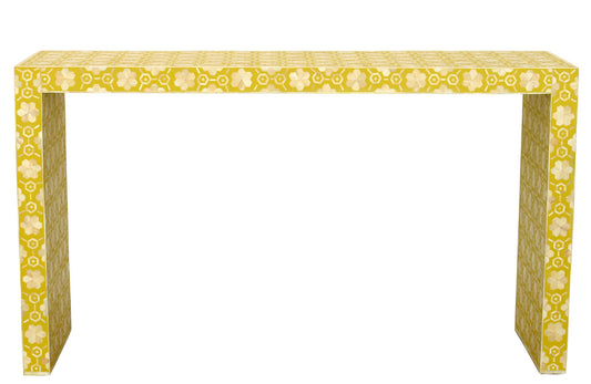 Bone Console Flower Design Yellow