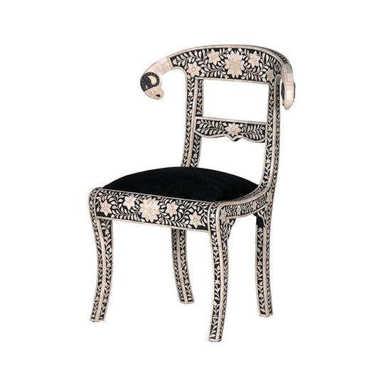 Bone Inlay Goat Head Chair