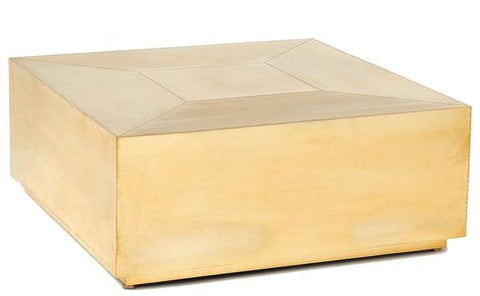 Brass Square Coffee Table