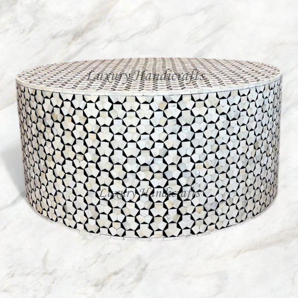 Emma Bone Inlay Targua Center Table Black