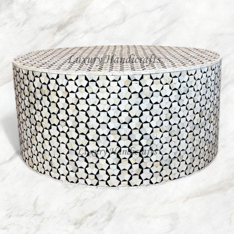 Emma Bone Inlay Targua Center Table Black