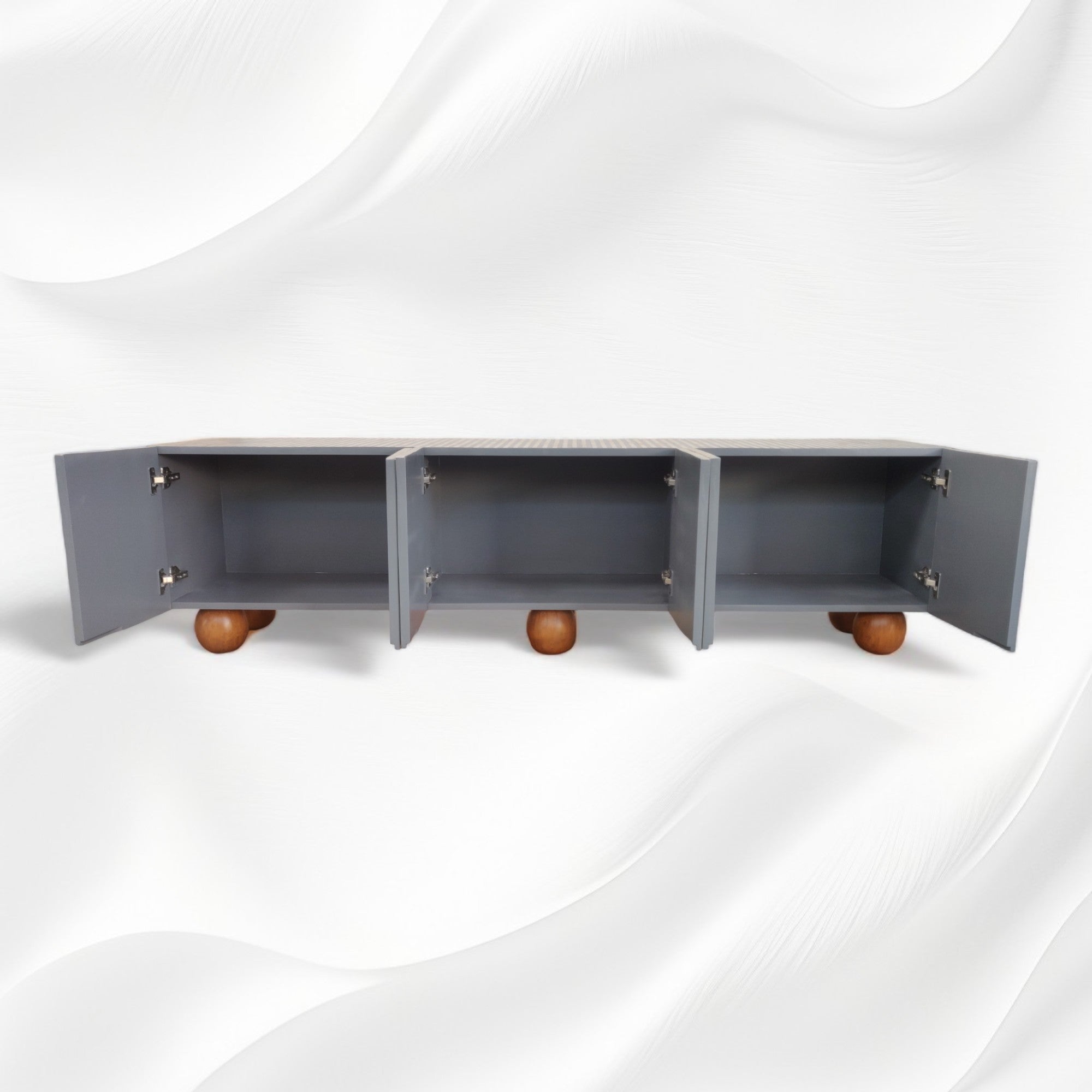 Esther Bone Inlay Media Cabinet Grey 3