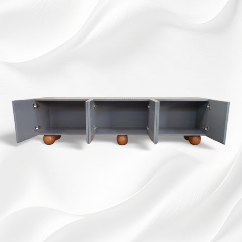 Esther Bone Inlay Media Cabinet Grey 3