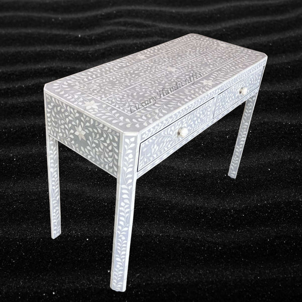 FUSION Bone Inlay Console and Side Table Combo